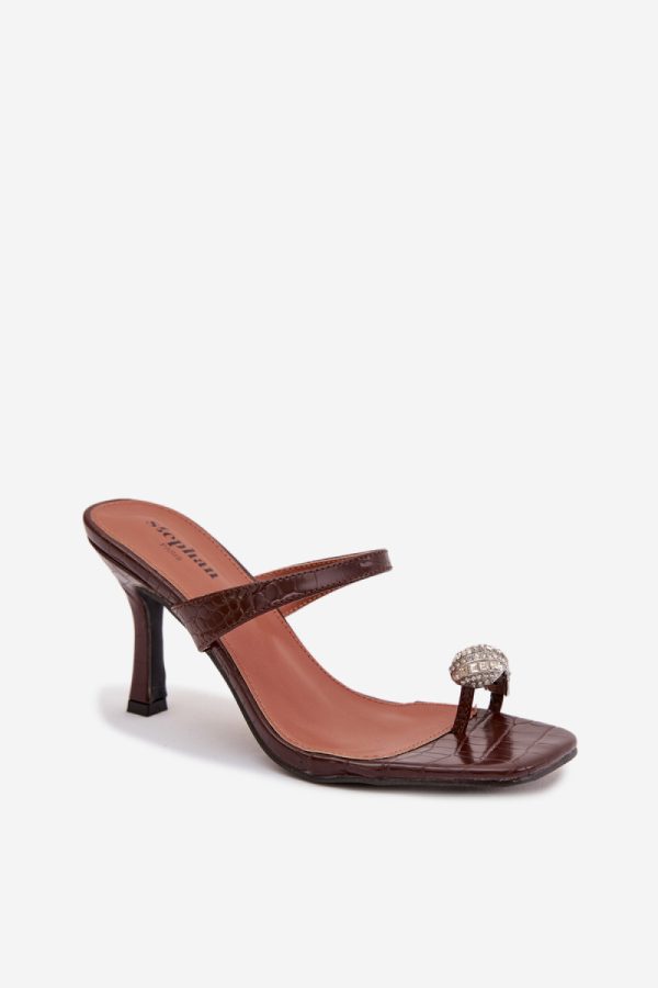 brown Heeled sandals model 225134 Step in style