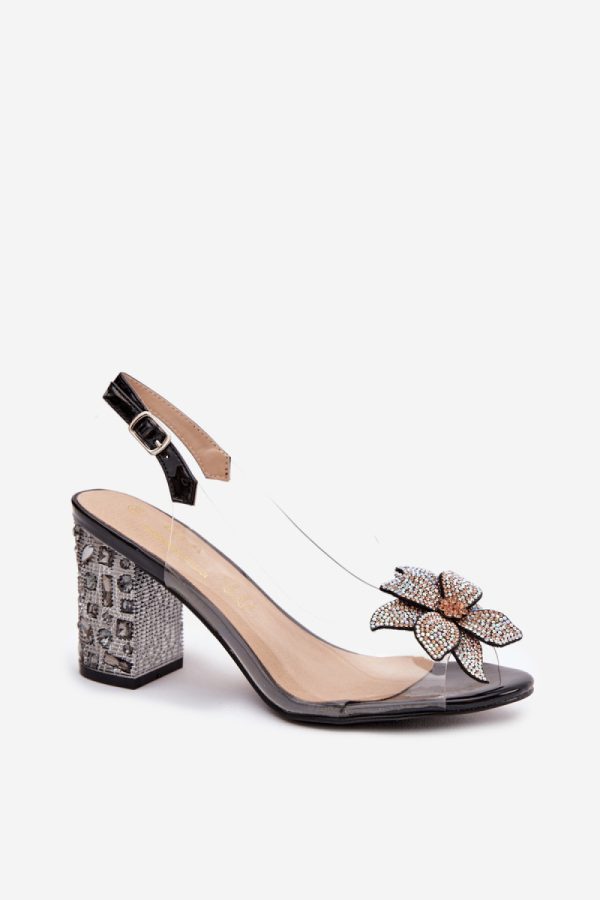 black Heel sandals model 225135 Step in style