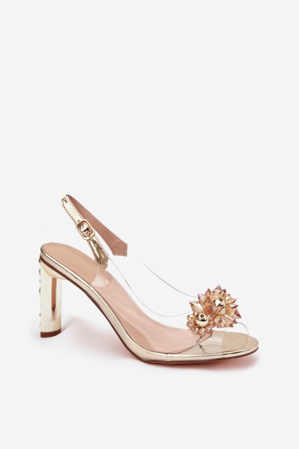 yellow Heel sandals model 225140 Step in style