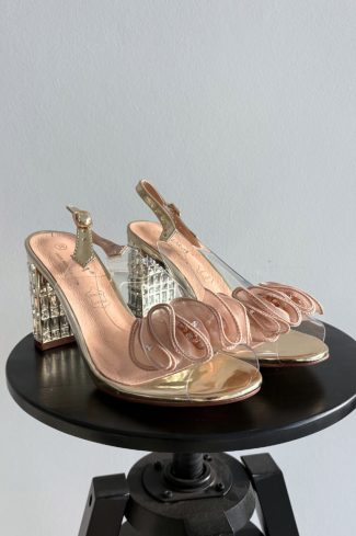 yellow Heel sandals model 225147 Step in style