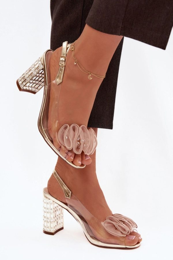 yellow Heel sandals model 225147 Step in style