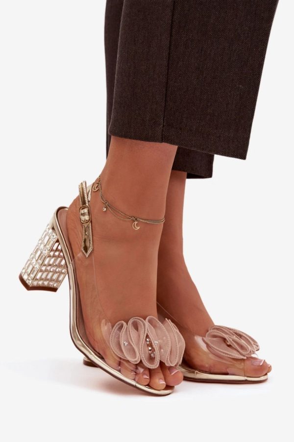 yellow Heel sandals model 225147 Step in style