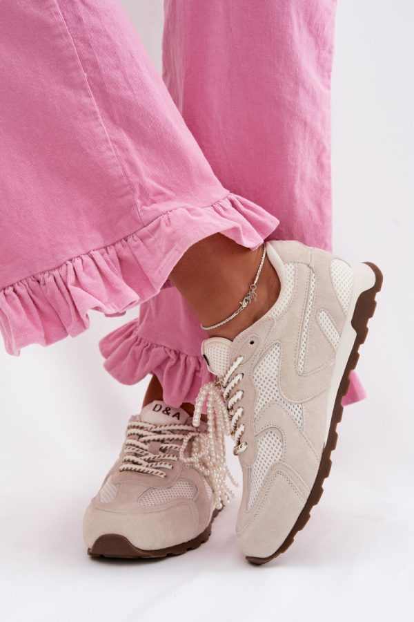 Grey Sport Shoes in Women`s Athletic Shoes, Trainers, Sneakers with Fabric, Footbed, Upper Height and Sole Height
