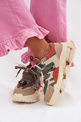 beige Sport Shoes model 225191 Step in style