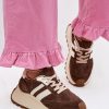 1116613.jpg Brown Sport Shoes in Women`s Athletic Shoes, Trainers, Sneakers with Fabric, Footbed, Upper Height and Platform Height