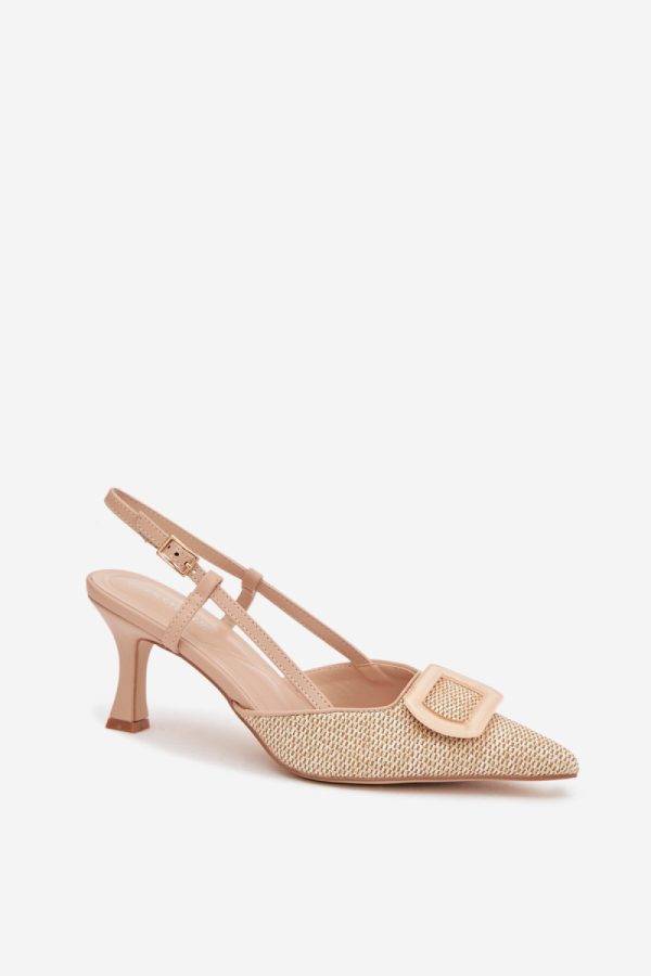 beige Heel sandals model 225205 Step in style