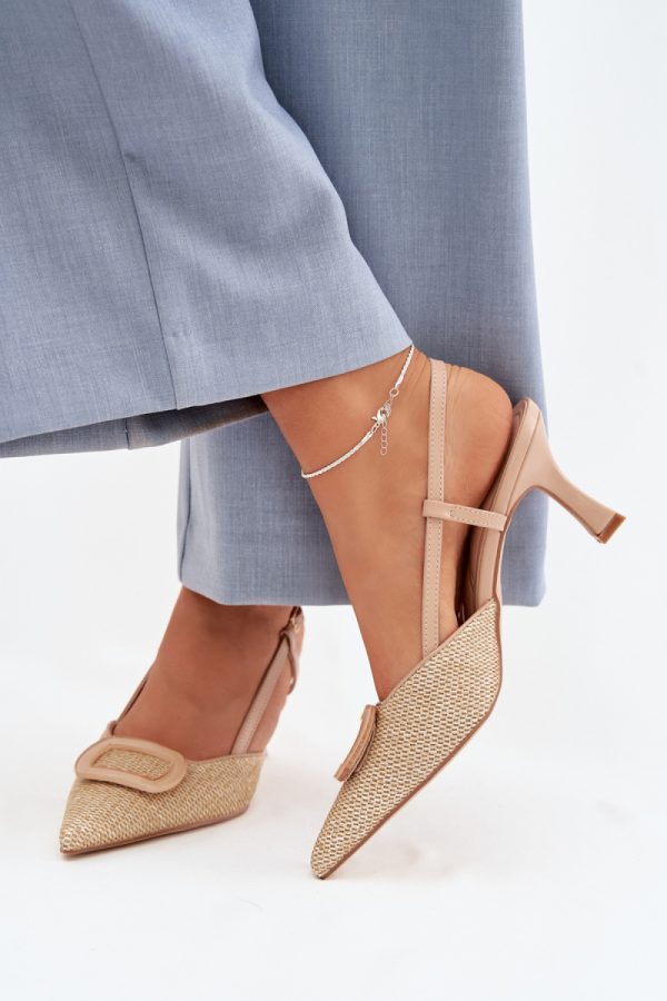 beige Heel sandals model 225205 Step in style