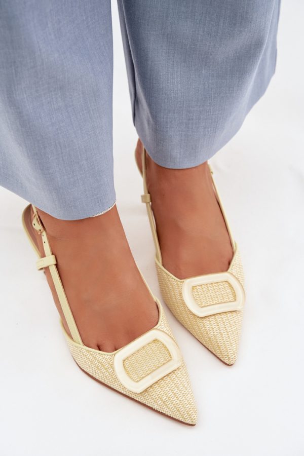 yellow Heel sandals model 225206 Step in style