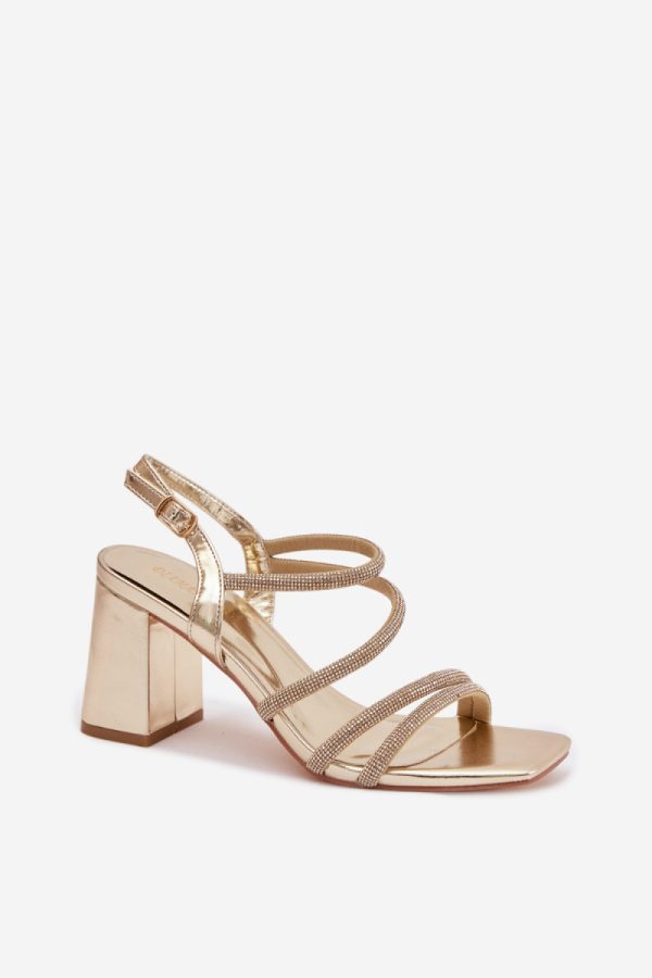 Yellow Heel Sandals in Sandals & Flip-Flops For Women with Fabric, Footbed and Heel Height