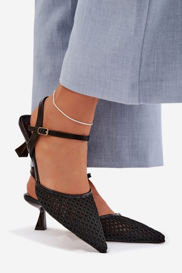 black Heel sandals model 225214 Step in style