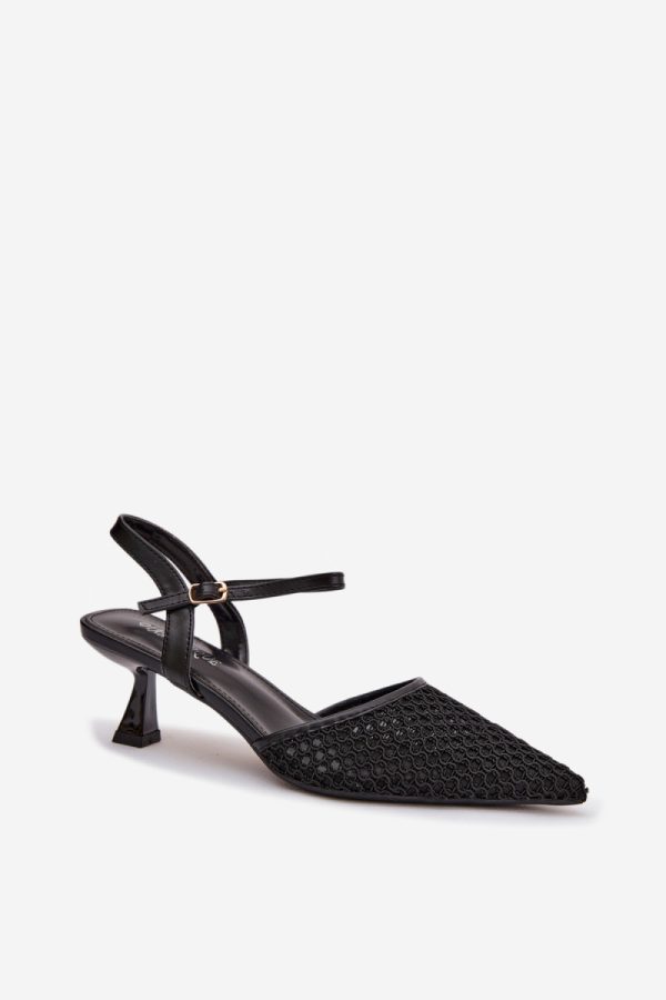 black Heel sandals model 225214 Step in style