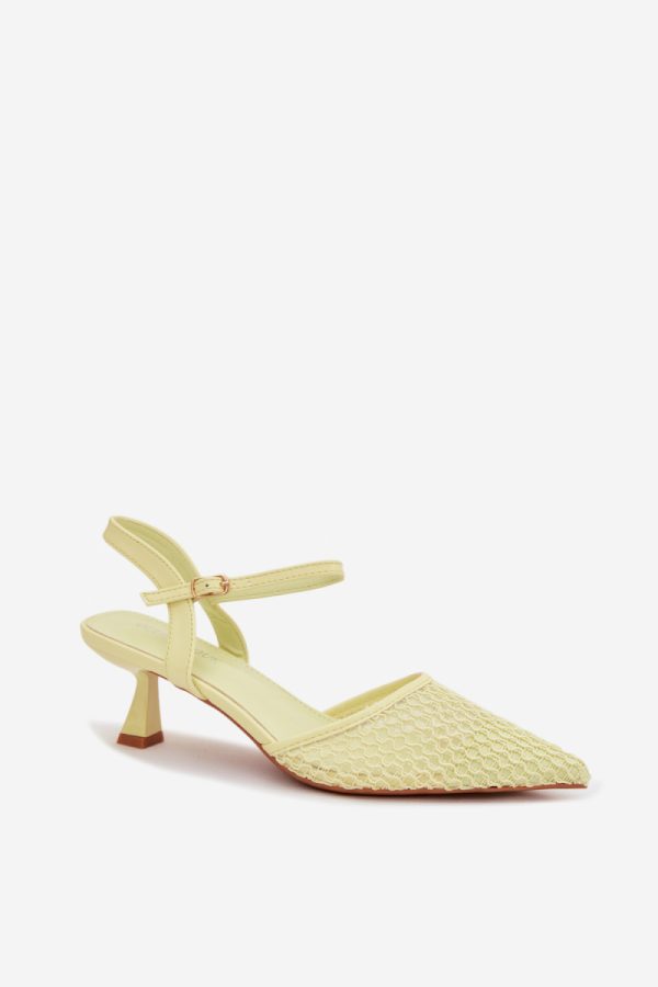 yellow Heel sandals model 225216 Step in style
