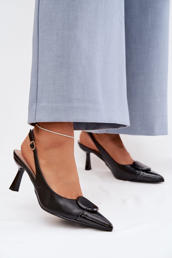 black Heel sandals model 225217 Step in style