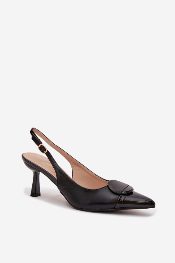 black Heel sandals model 225217 Step in style
