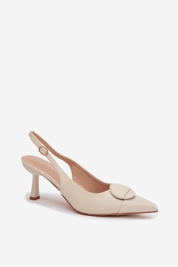 beige Heel sandals model 225219 Step in style