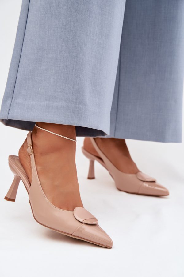 beige Heel sandals model 225220 Step in style