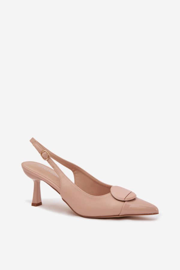 beige Heel sandals model 225220 Step in style