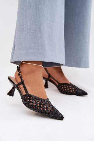 black Heel sandals model 225221 Step in style