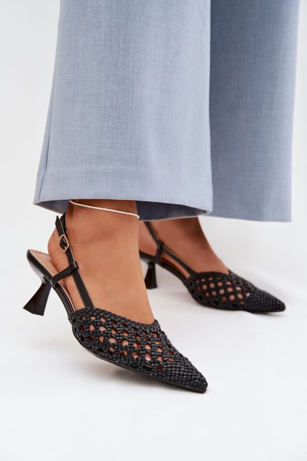 black Heel sandals model 225221 Step in style
