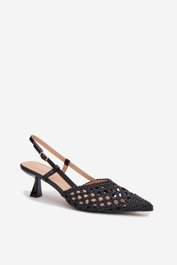 black Heel sandals model 225221 Step in style
