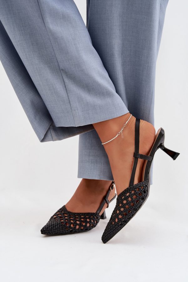 black Heel sandals model 225221 Step in style