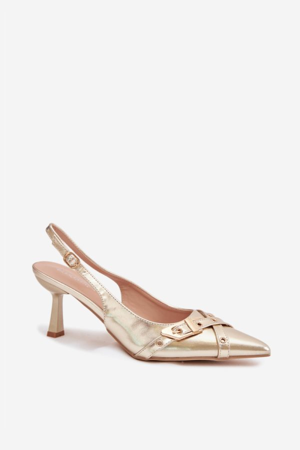 yellow Heel sandals model 225226 Step in style