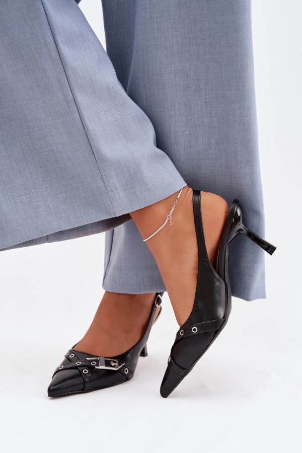 black Heel sandals model 225227 Step in style