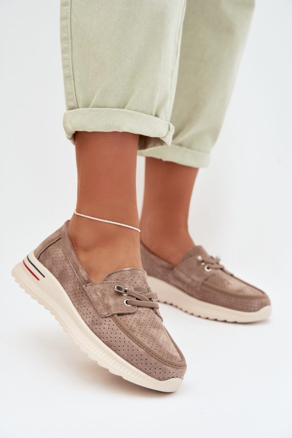 beige Half shoes model 225232 Step in style