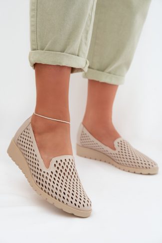 beige Half shoes model 225235 Step in style