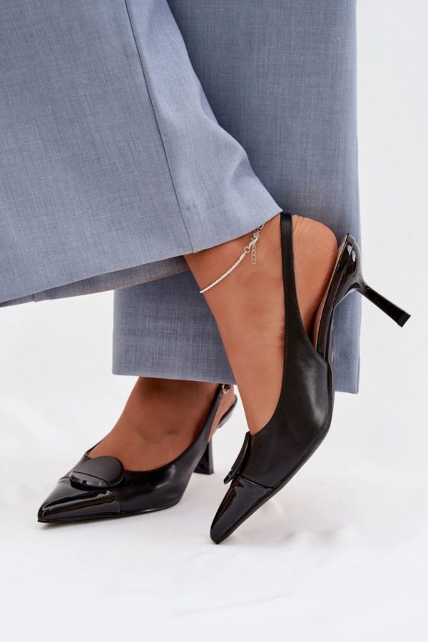 black Heel sandals model 225217 Step in style