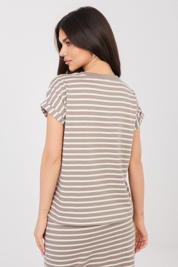 Beige T-shirt in Women`s Tops, T-shirts, Singlets with Cotton