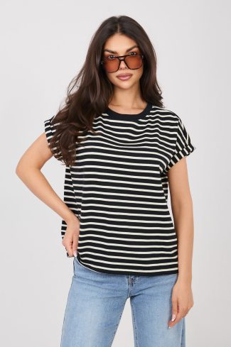 Black T-shirt in Women`s Tops, T-shirts, Singlets with Cotton