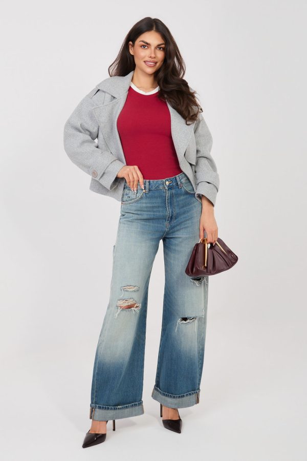 Red Top in Undershirts / Tops with Cotton and Spandex