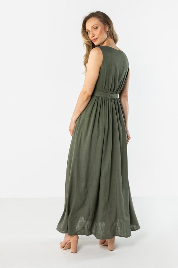 Green Daydress in Day Dresses with Len and Viscose