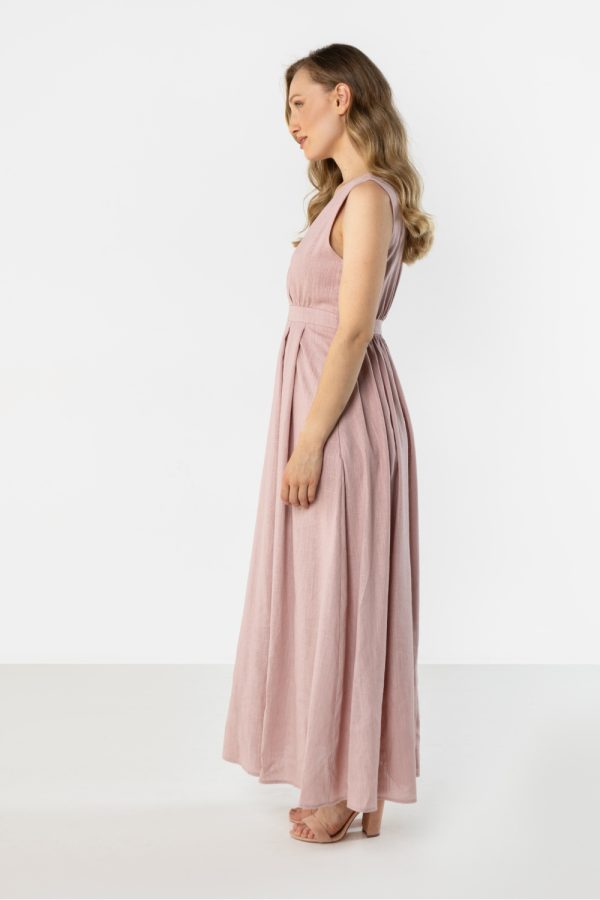 Pink Daydress in Day Dresses with Len and Viscose