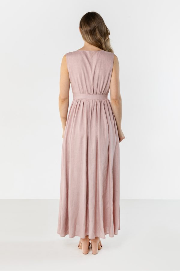 Pink Daydress in Day Dresses with Len and Viscose