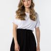 Black Shorts in Shorts For Women, Crop Pants with Nylon and Rayon