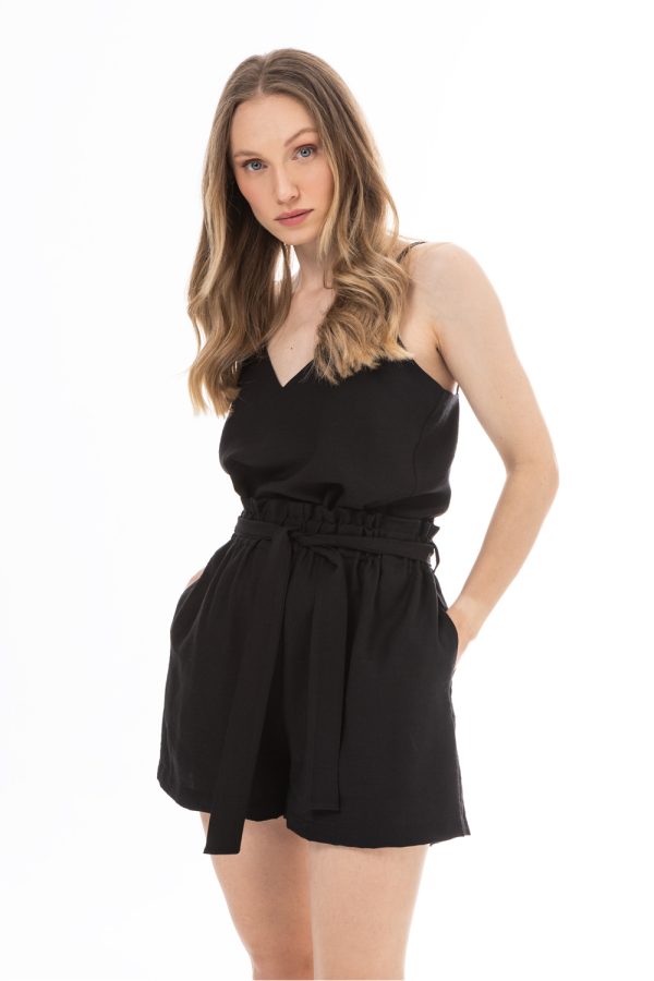 Black Top in Undershirts / Tops with Nylon and Rayon