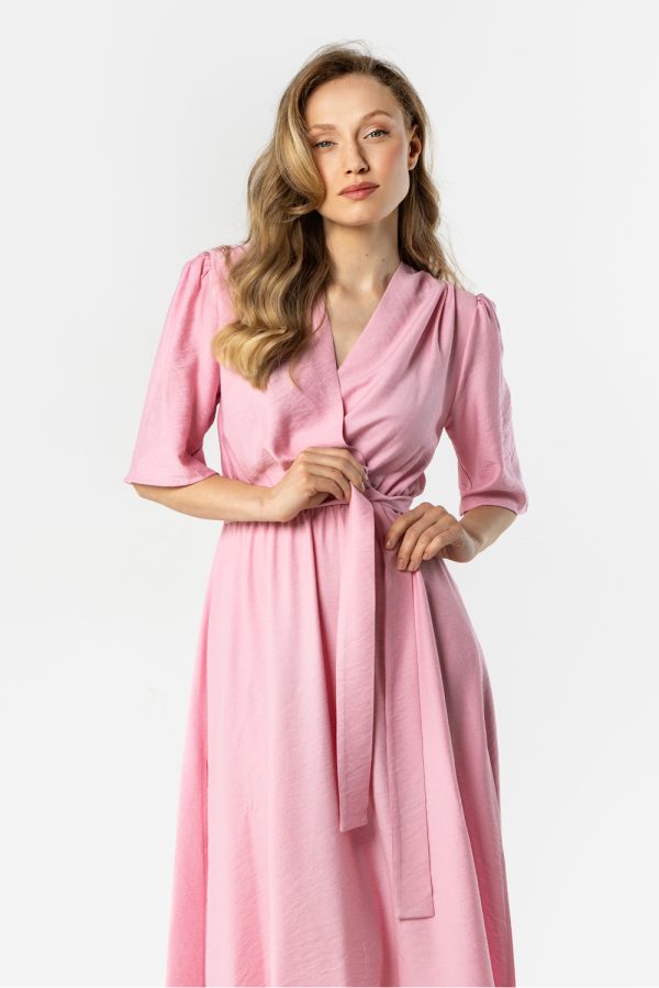 Pink Daydress in Day Dresses with Nylon and Rayon