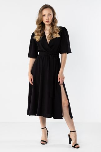 1117088 Black Daydress in Day Dresses with Nylon and Rayon