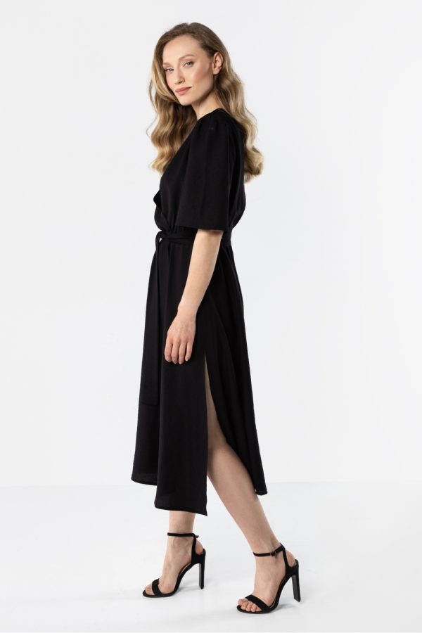 Black Daydress in Day Dresses with Nylon and Rayon