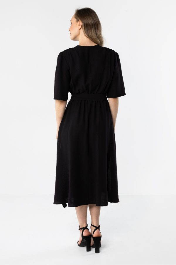 Black Daydress in Day Dresses with Nylon and Rayon