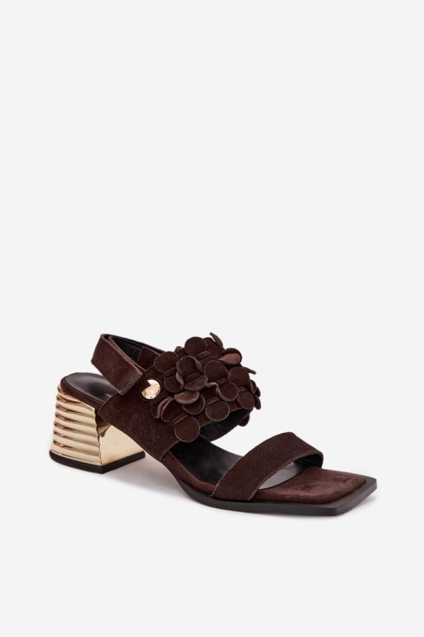 brown Heel sandals model 225347 Step in style