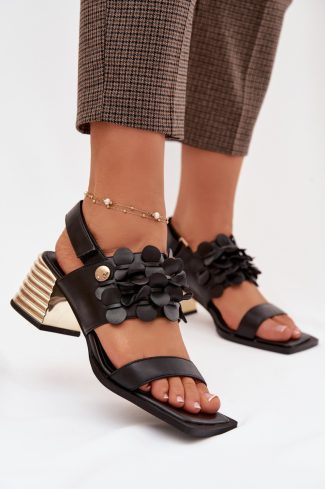 black Heel sandals model 225348 Step in style