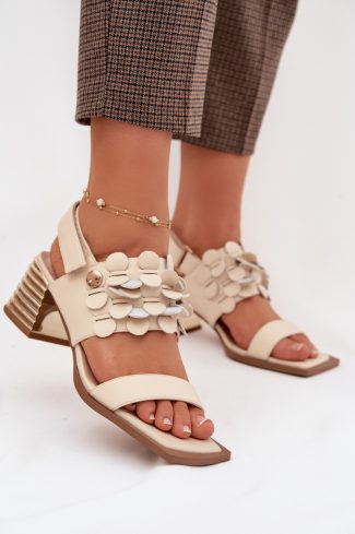beige Heel sandals model 225349 Step in style