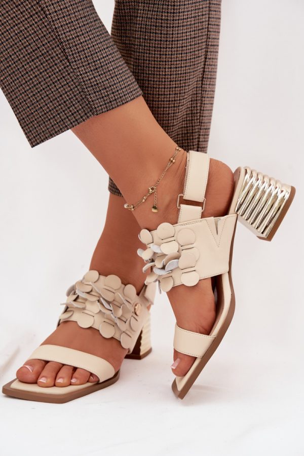 beige Heel sandals model 225349 Step in style