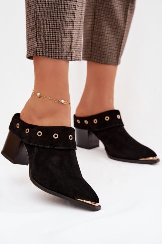 black Heeled sandals model 225358 Step in style