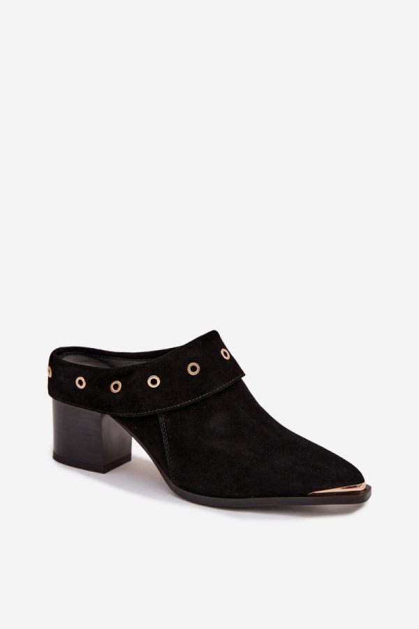 black Heeled sandals model 225358 Step in style