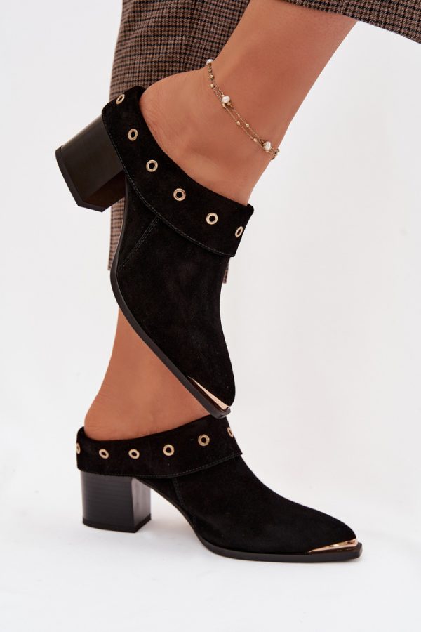 black Heeled sandals model 225358 Step in style