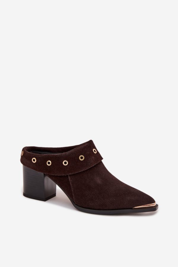 brown Heeled sandals model 225359 Step in style